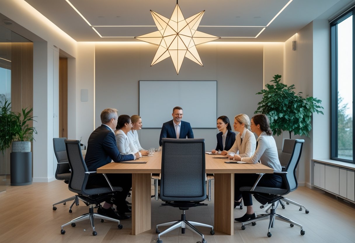 Sådan skaber du det perfekte mødelokale med stjernelampe til mødelokalet